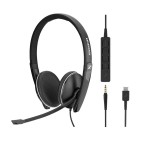 Epos/Sennheiser ADAPT 165 II USB-C słuchawka z mikrofonem do PC i telefonu komórkowego (złącze USB-C / jack 3.5mm)