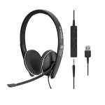 Epos/Sennheiser ADAPT 165 II USB słuchawka z mikrofonem do PC i telefonu komórkowego (złącze USB-A / jack 3.5mm)