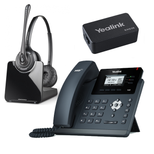 Yealink SIP-T40P + Plantronics CS520 + EHS36