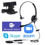 Zestaw słuchawka z kamerą Platora Pro-M USB-A + Alio FHD84 