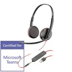 Plantronics Blackwire C3225 USB-A słuchawka z mikrofonem do PC i telefonu komórkowego (złącze USB-A/jack 3.5mm)