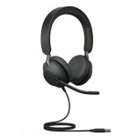 Jabra Evolve2 40 duo MS słuchawka z mikrofonem do komputera (złącze USB-A )