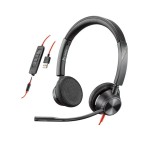 Słuchawki Poly Blackwire 3325 USB-A słuchawka z mikrofonem do PC i telefonu komórkowego (złącze USB-A/jack 3.5mm)