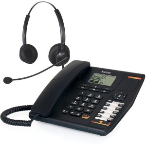 Telefon z słuchawką call center Alcatel Temporis 880 + Platora Basic-D
