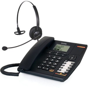 Telefon z słuchawką call center Alcatel Temporis 880 + Platora Basic-M