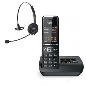 Telefon bezprzewodowy z słuchawką call center Gigaset 550 AM + Platora Basic-M 