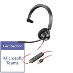 Plantronics Blackwire 3310 USB-A słuchawka z mikrofonem do PC (złącze USB-A)
