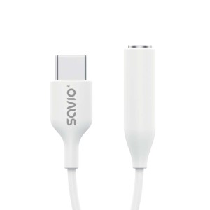 Savio AK-52 Adapter USB-C - Mini Jack 3,5 mm, Samsung