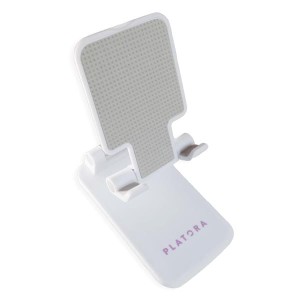 Składany uchwyt biurkowy na telefon komórkowy / smartfon (kolor biały) 