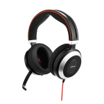 Jabra Evolve 80 DUO słuchawka z mikrofonem do PC i telefonu komórkowego (złącze USB-A / jack 3.5mm) 