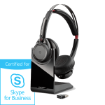 Plantronics Voyager Focus UC B825- M z podstawką bezprzewodowa słuchawka Bluetooth USB z aktywną redukcją hałasu