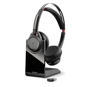 Plantronics Voyager Focus UC B825 z podstawką bezprzewodowa słuchawka Bluetooth USB z aktywną redukcją hałasu