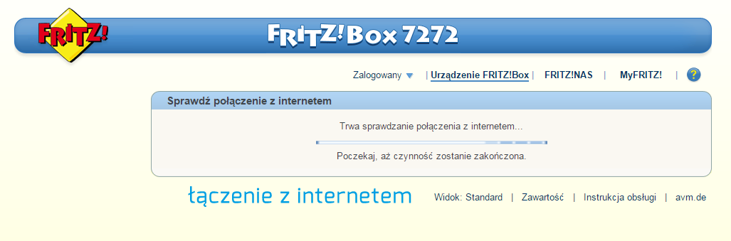 FRITZ!Box - łączenie z internetem  